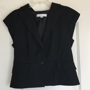 New York & Company black cap sleeve blazer